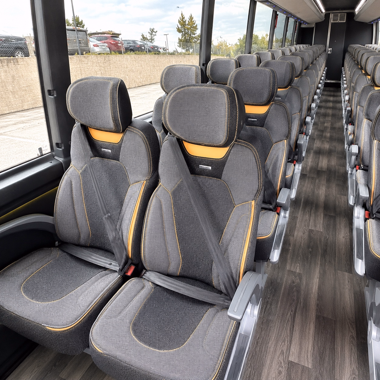 aliso viejo charter bus interior