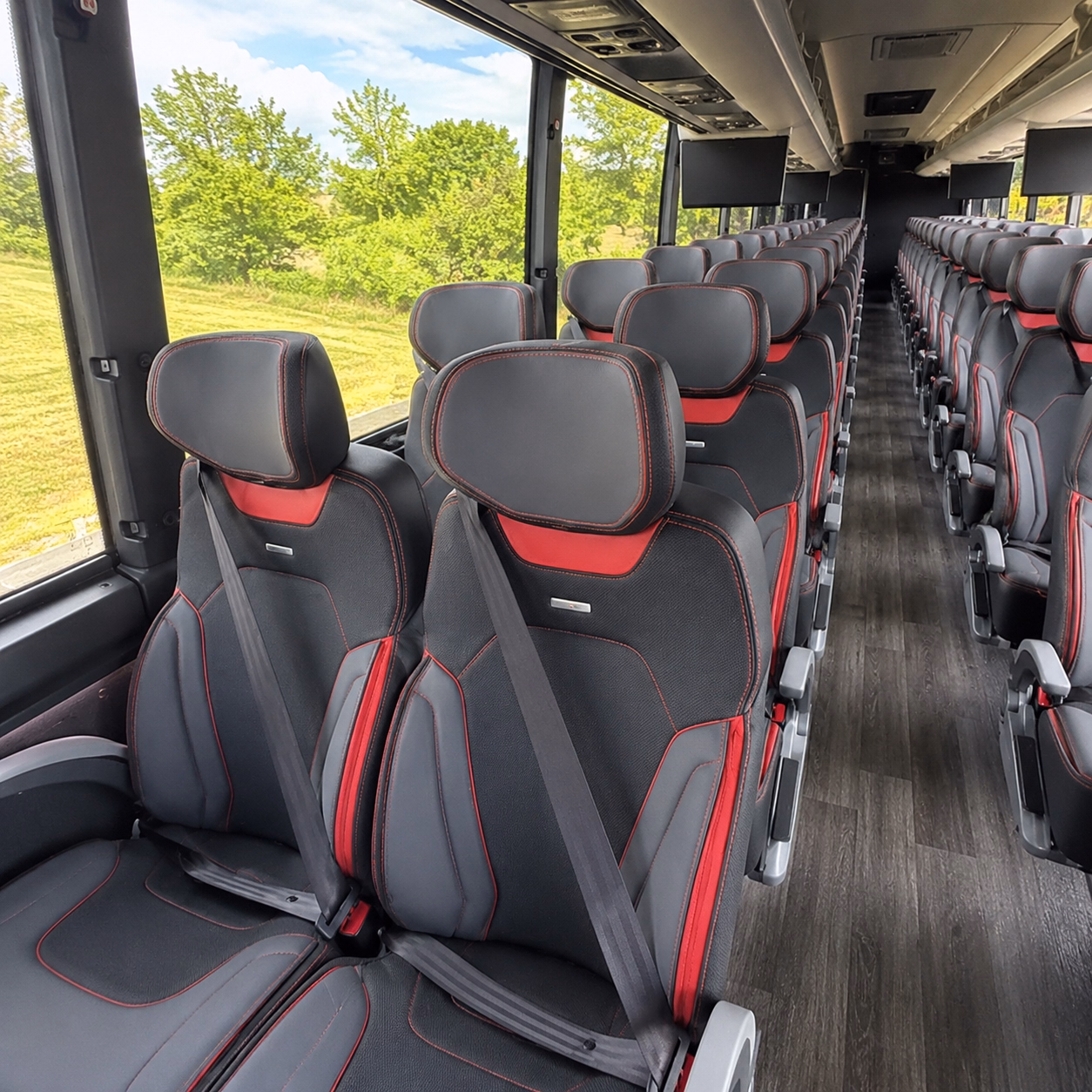 aliso viejo charter bus rental interior